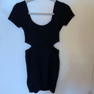 Sexy Mini Black Dress with sides cut out